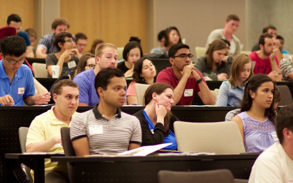 Students in a classroom